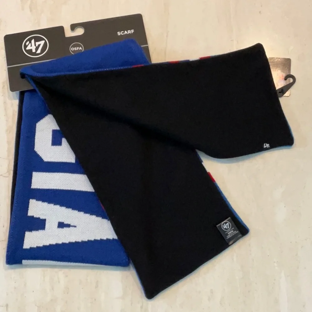 NY Giants Scarf Unisex Knit New York Logo NFL Winter NYNew